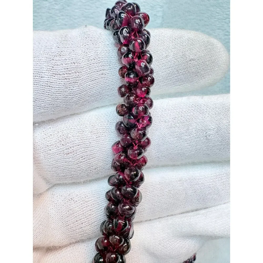 Almandine Garnet Spiral Rope Necklace • 25